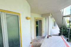 Fassadensanierung in Santa Ponca 850m2 Vollarmierung mit Gewebe und Schlussputz