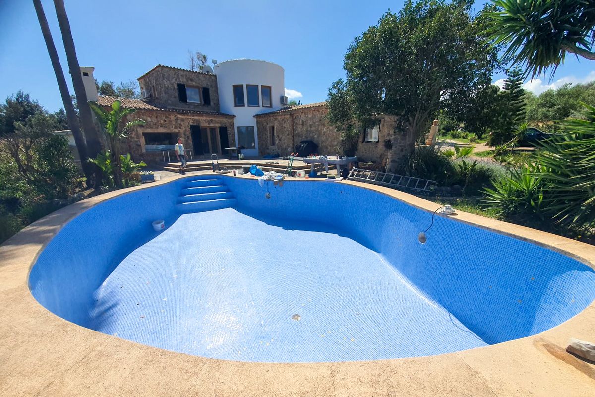Pool Sanierung auf Mallorca